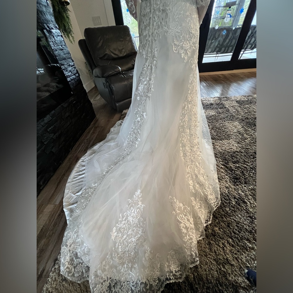 Mingda’s mermaid style Wedding Dress NWT - Picture 11 of 11
